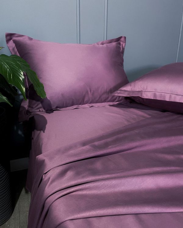 Комплект постільної білизни «МЛС» Двоспальний Сатин Delux