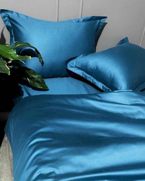 Комплект постільної білизни «МЛС» Півтораспальний Сатин Delux