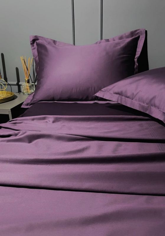 Комплект постільної білизни «МЛС» Півтораспальний Сатин Delux