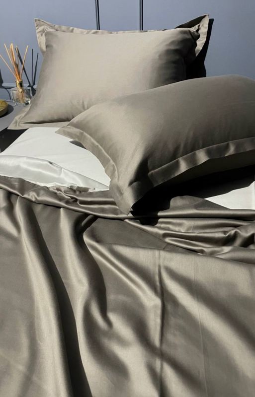 Комплект постільної білизни «МЛС» Двоспальний Сатин Delux