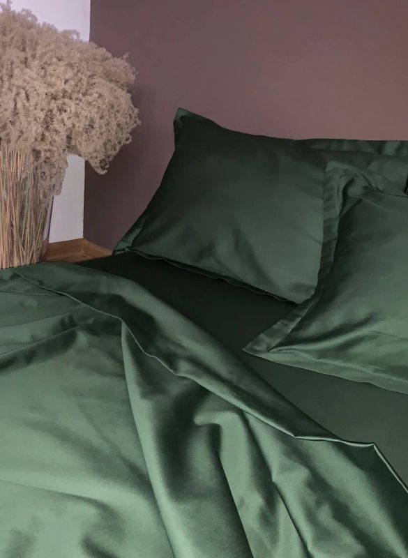 Комплект постільної білизни «МЛС» Сімейний Сатин Delux