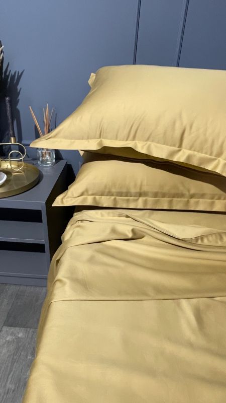 Комплект постільної білизни «МЛС» Півтораспальний Сатин Delux