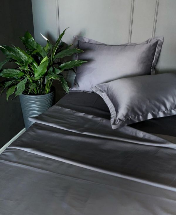 Комплект постільної білизни «МЛС» Євростандарт Сатин Delux