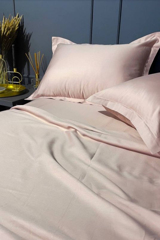 Комплект постільної білизни «МЛС» Двоспальний Сатин Delux